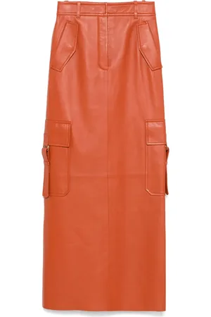 ZIMMERMANN Illustration leather maxi skirt