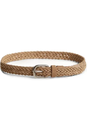Brunello Cucinelli Braided suede belt