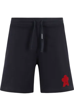 A PAPER KID Logo-print track shorts
