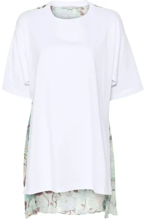 Stella McCartney Floral-print panel T-shirt