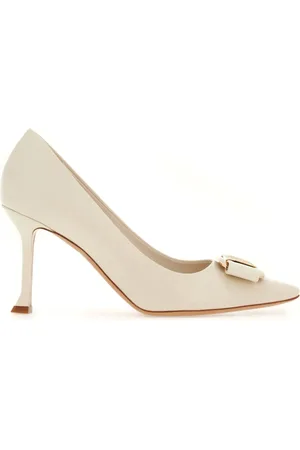 Salvatore Ferragamo 85mm bow-detail leather pumps