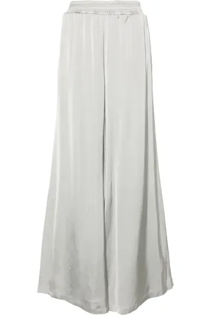 Fabiana Filippi Wide-leg satin trousers