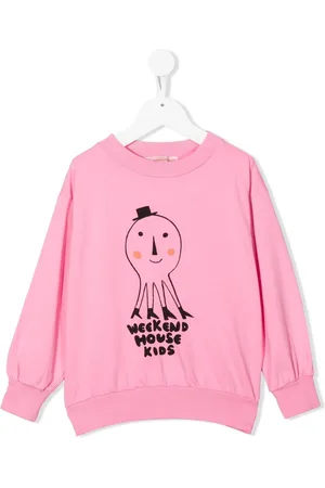 Weekend House Kids Logo-print long-sleeve sweatshirt
