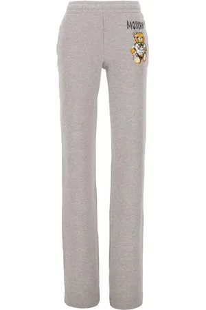 Moschino Bear-print cotton joggers