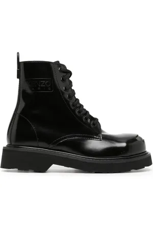 Kenzo Smile leather ankle boots