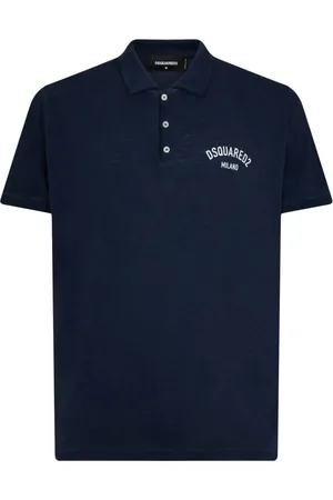 Dsquared2 Logo-print cotton blend polo shirt