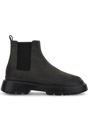 Hogan Chelsea round-toe suede boots