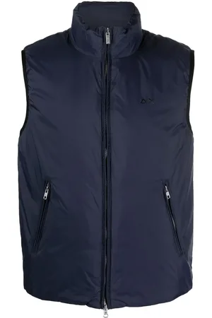 sun68 Logo-print padded gilet