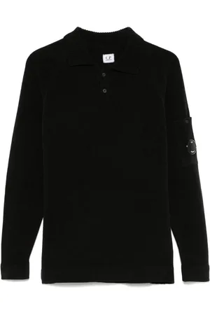 C.P. Company Lens-detailed polo sweater