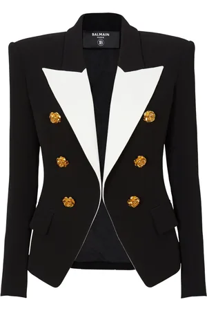 Balmain 6-Button two-tone blazer