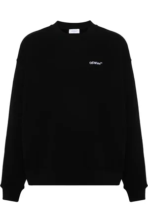OFF-WHITE Logo-embroidered cotton sweatshirt