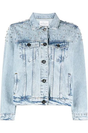Ana Radu Crystal-embellished denim jacket