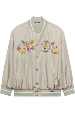 GCDS Floral-embroidery bomber jacket