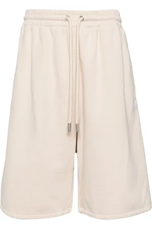 OFF-WHITE Diag-stripe cotton track shorts