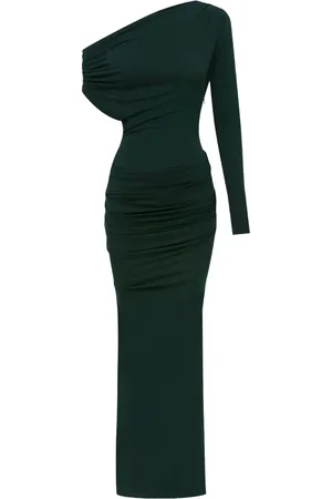 ALEX PERRY Asymmetric draped maxi dress