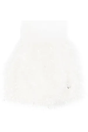 MONNALISA Fringed pompom beanie
