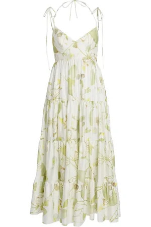 Erdem Leaf-print maxi dress
