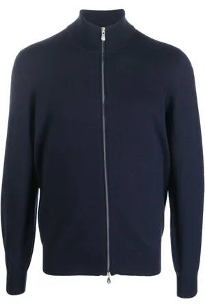 Brunello Cucinelli Funnel neck zip-up cashmere jumper
