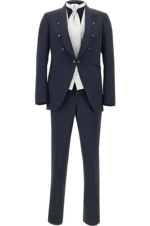 CARLO PIGNATELLI Three-piece shawl-lapels suit