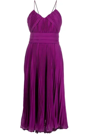 Max Mara Pleated belted midi dress