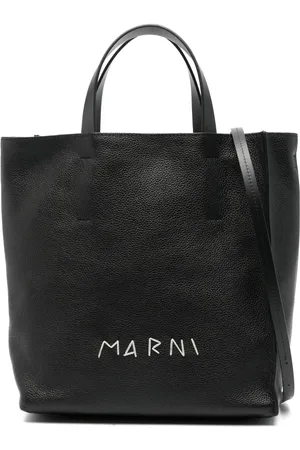 Marni Logo-embroidered tote bag