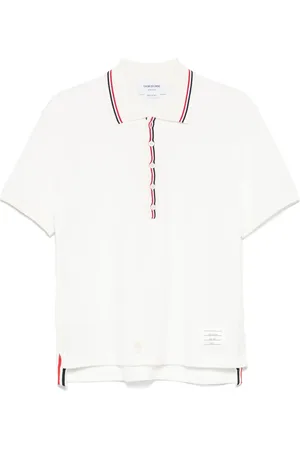 Thom Browne RWB stripe-detail polo shirt