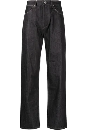 Jil Sander Contrast-stitching cotton jeans