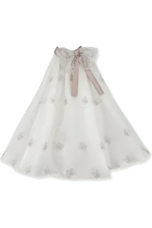 LA STUPENDERIA Butterflies-detailed tulle dress