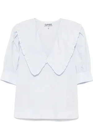 Ganni Ruffled blouse