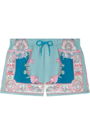 VERSACE Coral Theatre swim shorts