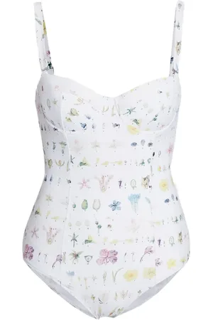 Erdem Floral-print swimsuit