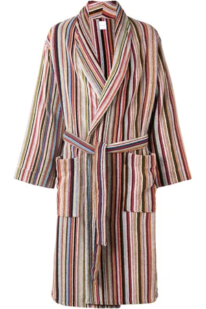 Paul Smith Striped belted bathrobe