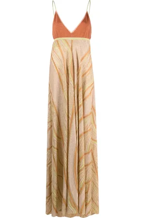 FORTE FORTE Metallic-thread fine-ribbed maxi dress