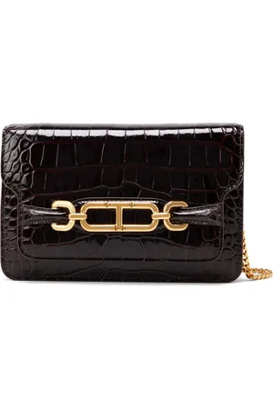 Tom Ford Small Whitney crocodile-embossed shoulder bag