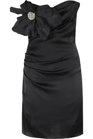 AMEN Floral-appliqu?? mini dress