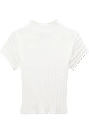 Filippa K Ribbed-knit mock neck top