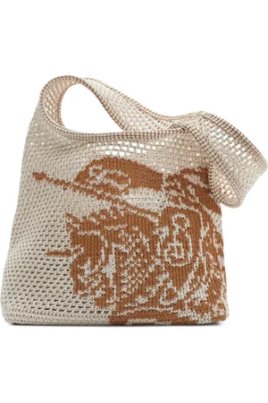 Burberry Small EKD Crochet tote bag