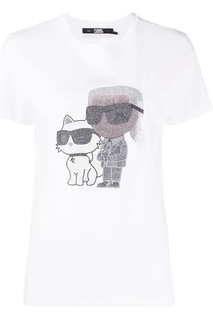 Karl Lagerfeld Ikon rhinestone-embellished T-shirt