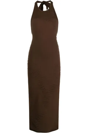 SELASI Halterneck open-back dress