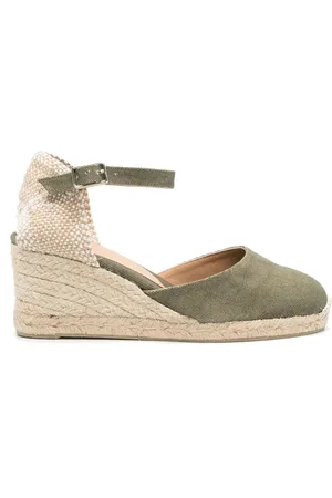 CASTA Carol raffia-wedge espadrilles