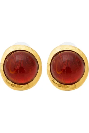 Kenneth Jay Lane Topaz-embellished earrings