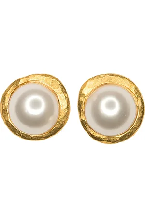 Kenneth Jay Lane Pearl-detailing earrings