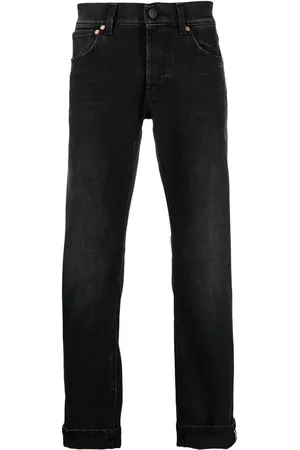 TELA Light-wash strap detail jeans