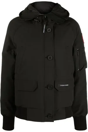 Canada Goose Logo-patch hooded down jacket