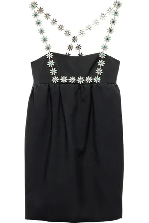 Prada Embroidered mini dress