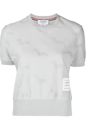 Thom Browne Hector jacquard-terry T-shirt