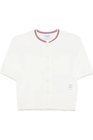Thom Browne RWB-stripe cotton cardigan