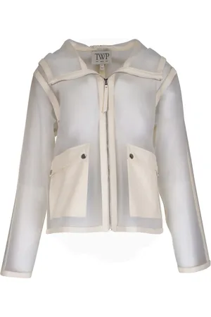 TWP Piped hoodie leather jacket