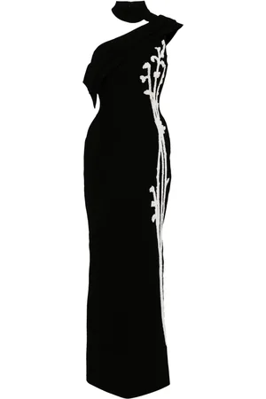 Saiid Kobeisy Bead-embellished one-shoulder gown