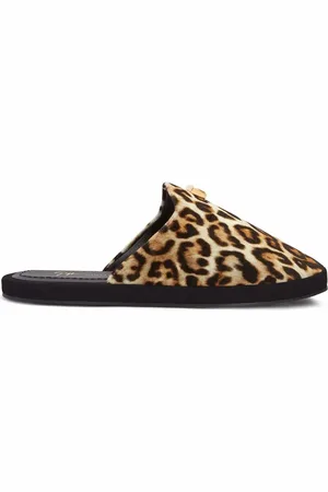 Giuseppe Zanotti Domitille leopard-print slippers